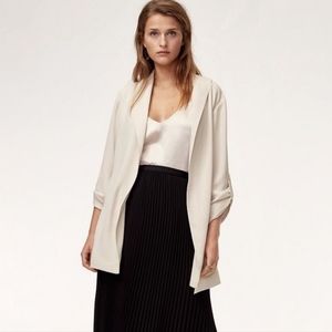 Aritzia Babaton Kahlo Robe Mid Length Bone…